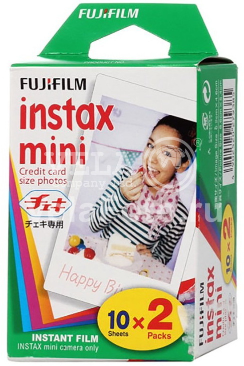 Картридж Fujifilm Colorfilm Instax MINI Glossy, 20 снимков
