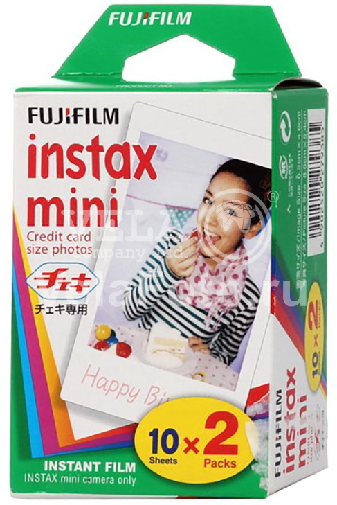 Картридж Fujifilm Colorfilm Instax MINI Glossy, 20 снимков купить оптом ...
